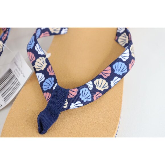 Deadstock Vtg Y2K Vera Bradley Womens Large 9 10 Sea Shells Flip Flops Sandals - Picture 4 of 6